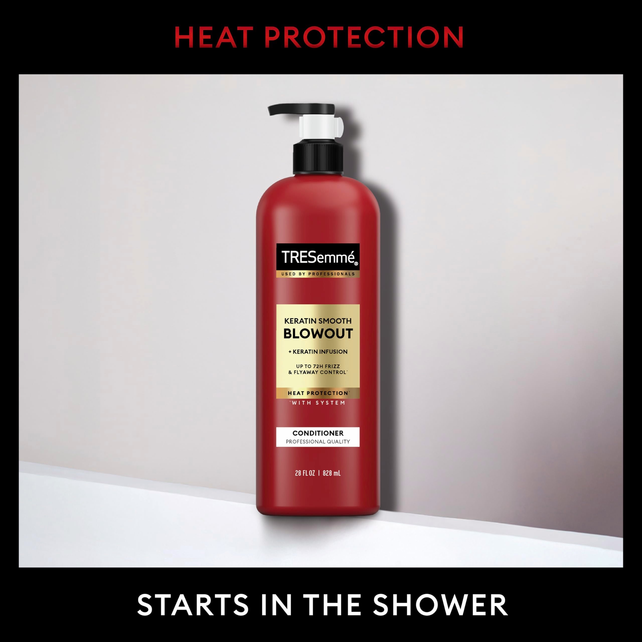 TRESemmé Keratin Smooth Condicionador, textura seda para cabello encrespado