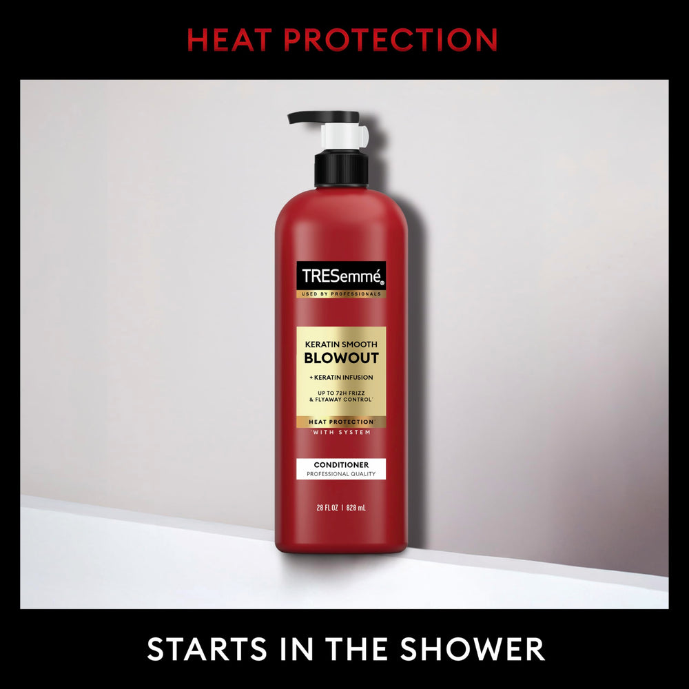 TRESemmé Keratin Smooth Condicionador, textura seda para cabello encrespado