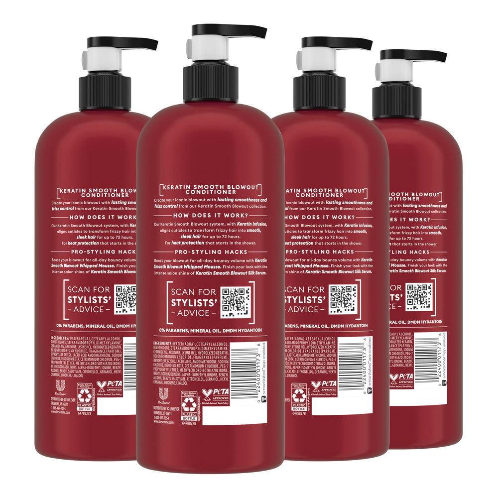 TRESemmé Keratin Smooth Condicionador, vertido en botella para peinado suave