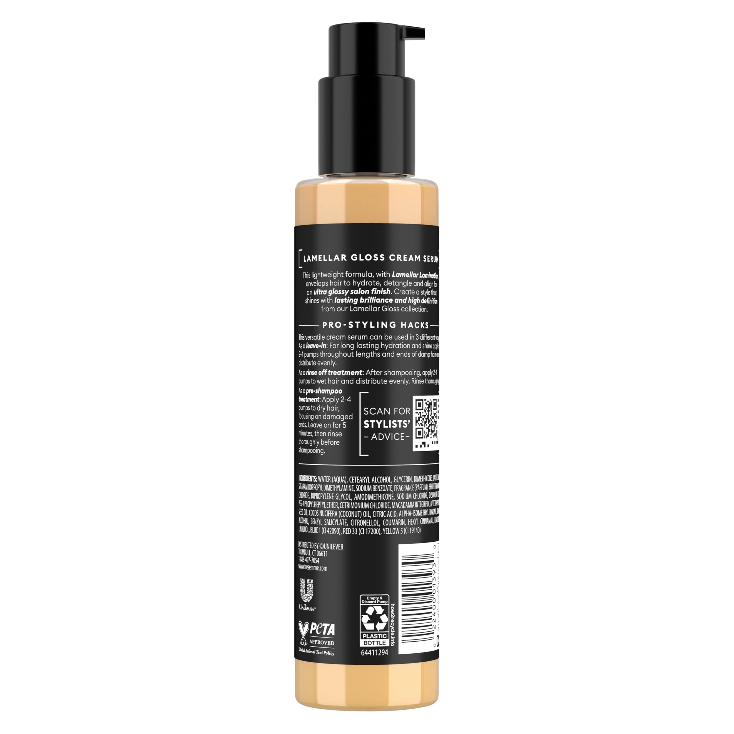 Enjuague con crema serum para desenredar el cabello