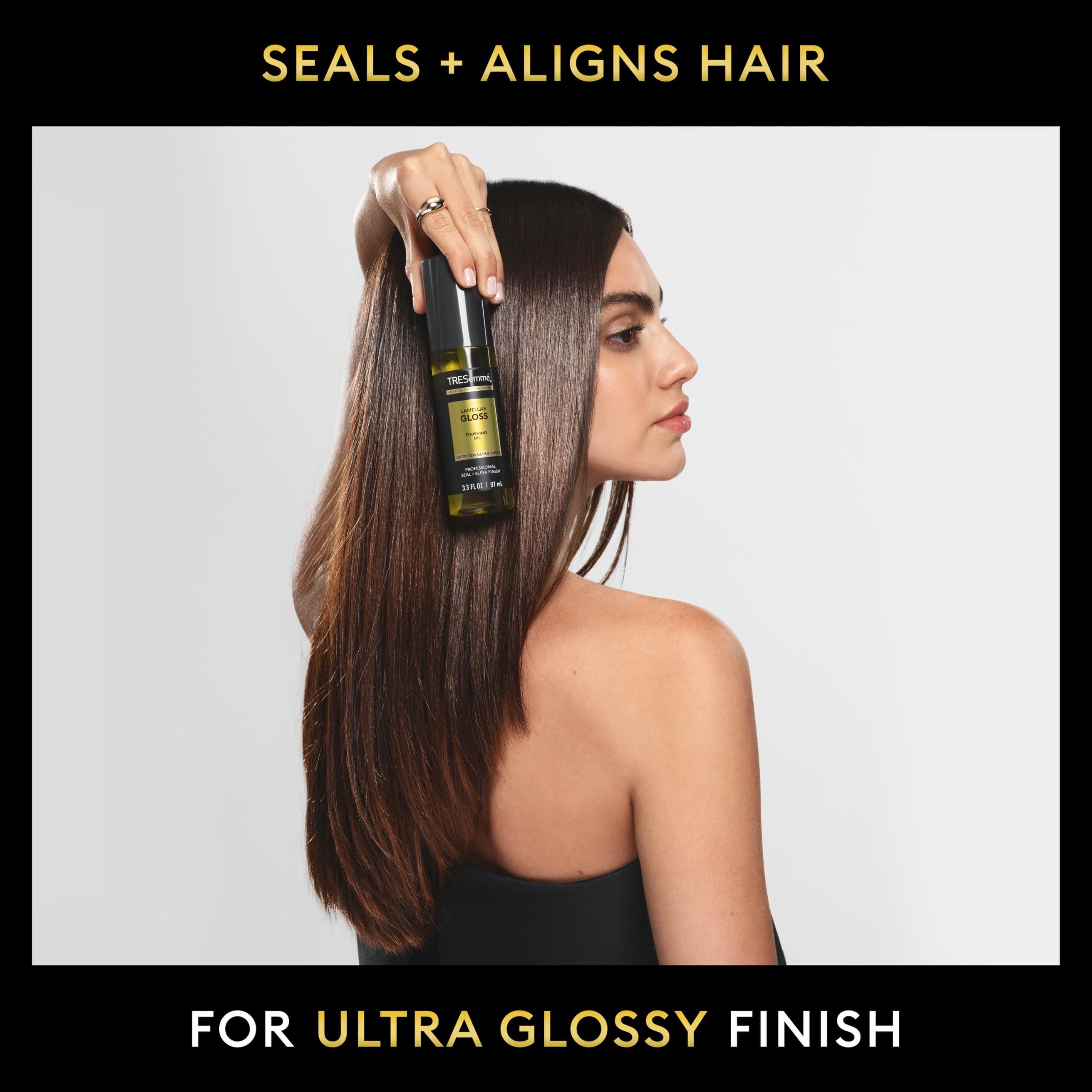 TRESemmé Lamellar Gloss Oil after wash seals cuticles and reduces frizz
