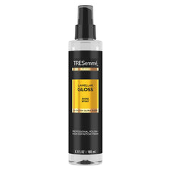 TRESemmé Lamellar Gloss Shine Spray bottle for ultra glossy results.