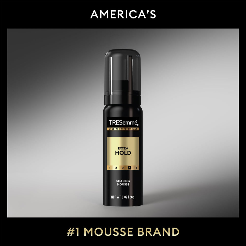 TRESemmé Moisturizing Mousse detail for hydrated, sculptable hair.