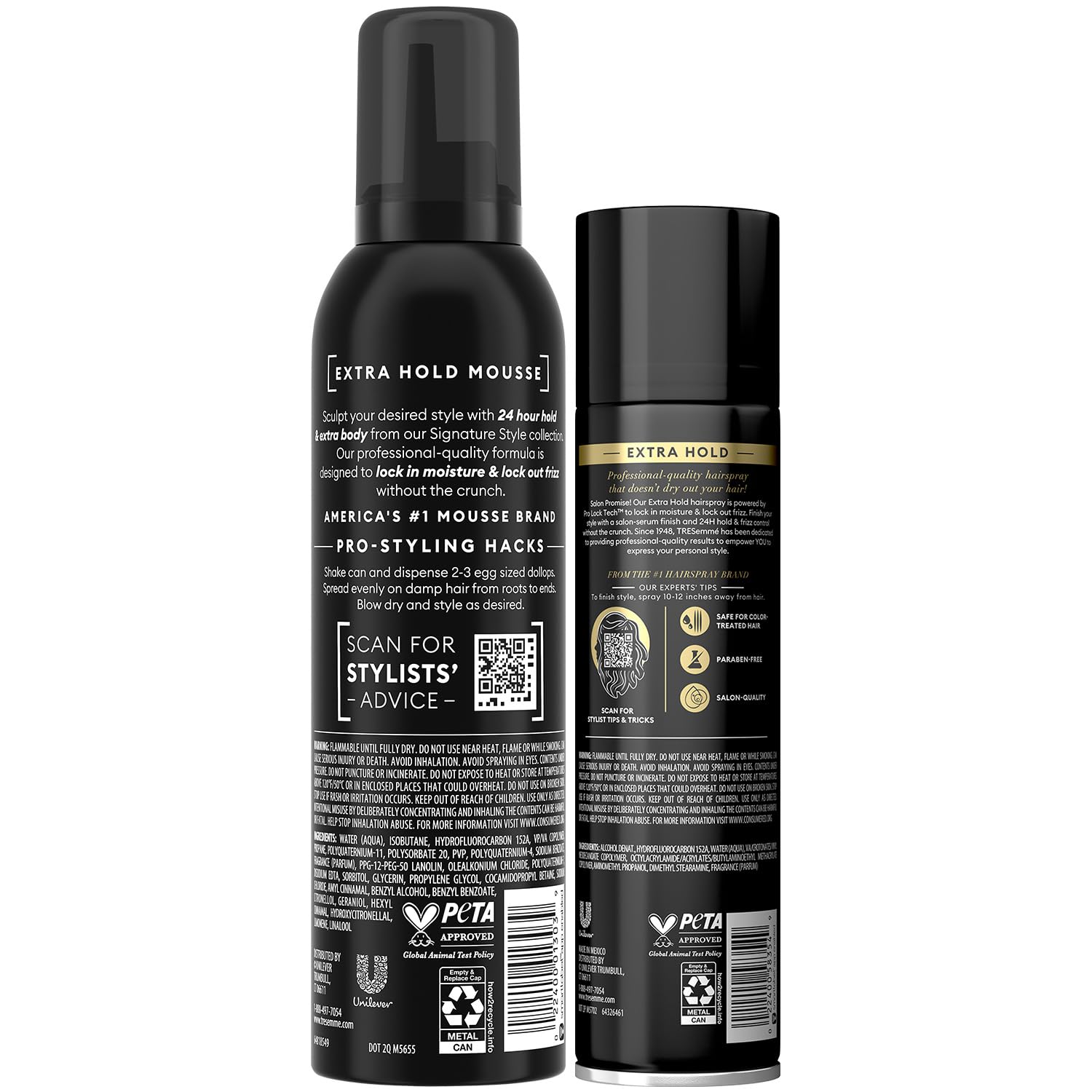 TRESemmé Mousse: volumen suave con definición sin grumos.