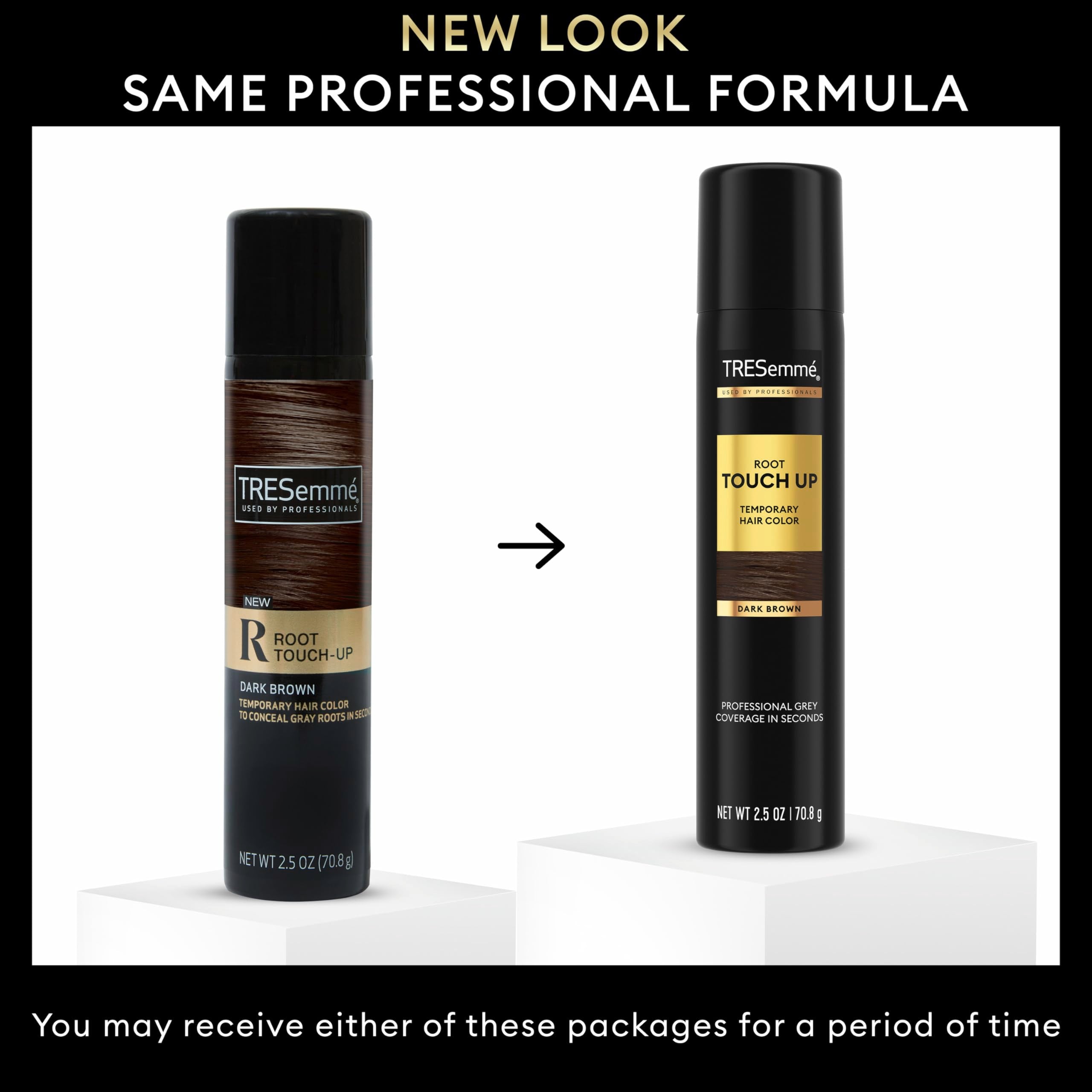 TRESemmé on-the-go 2.5 oz aerosol fits purse or bag