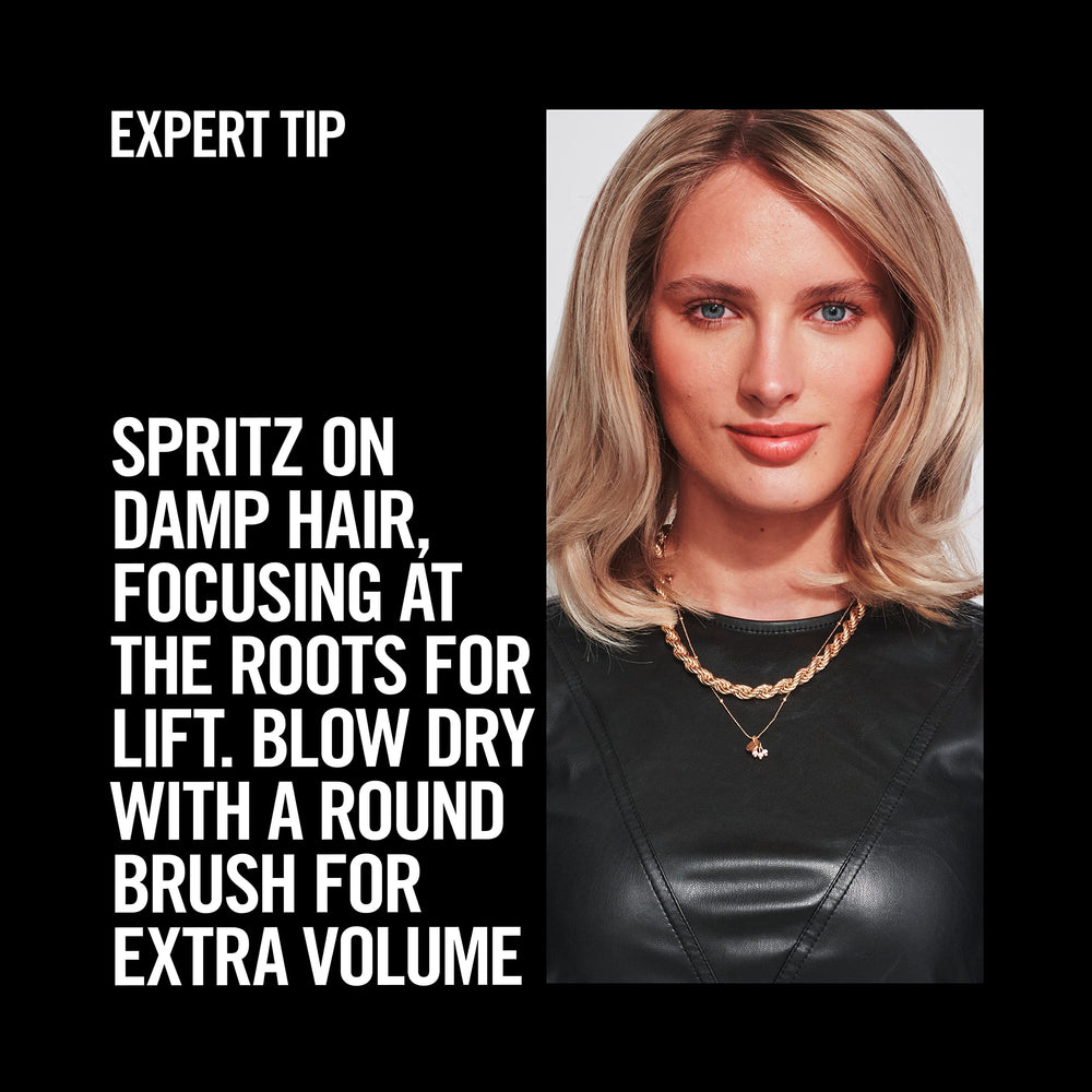 TRESemmé Volume Mist used during blow-dry to boost lift.