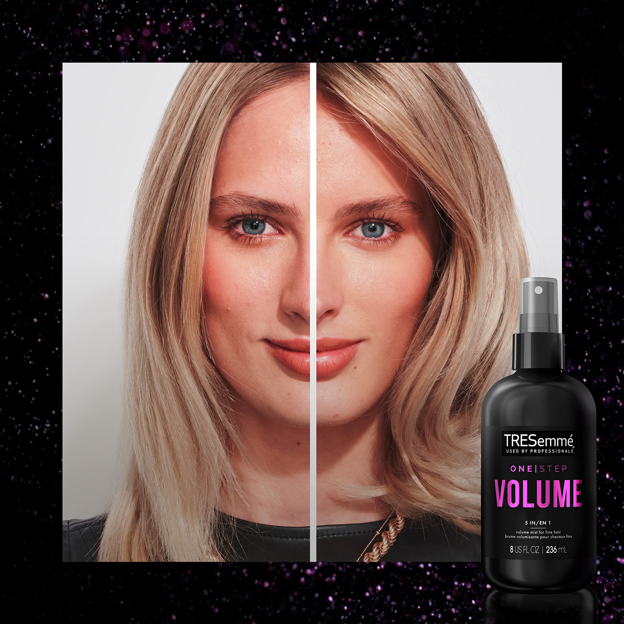 TRESemmé Volume Mist delivers a soft, touchable finish.