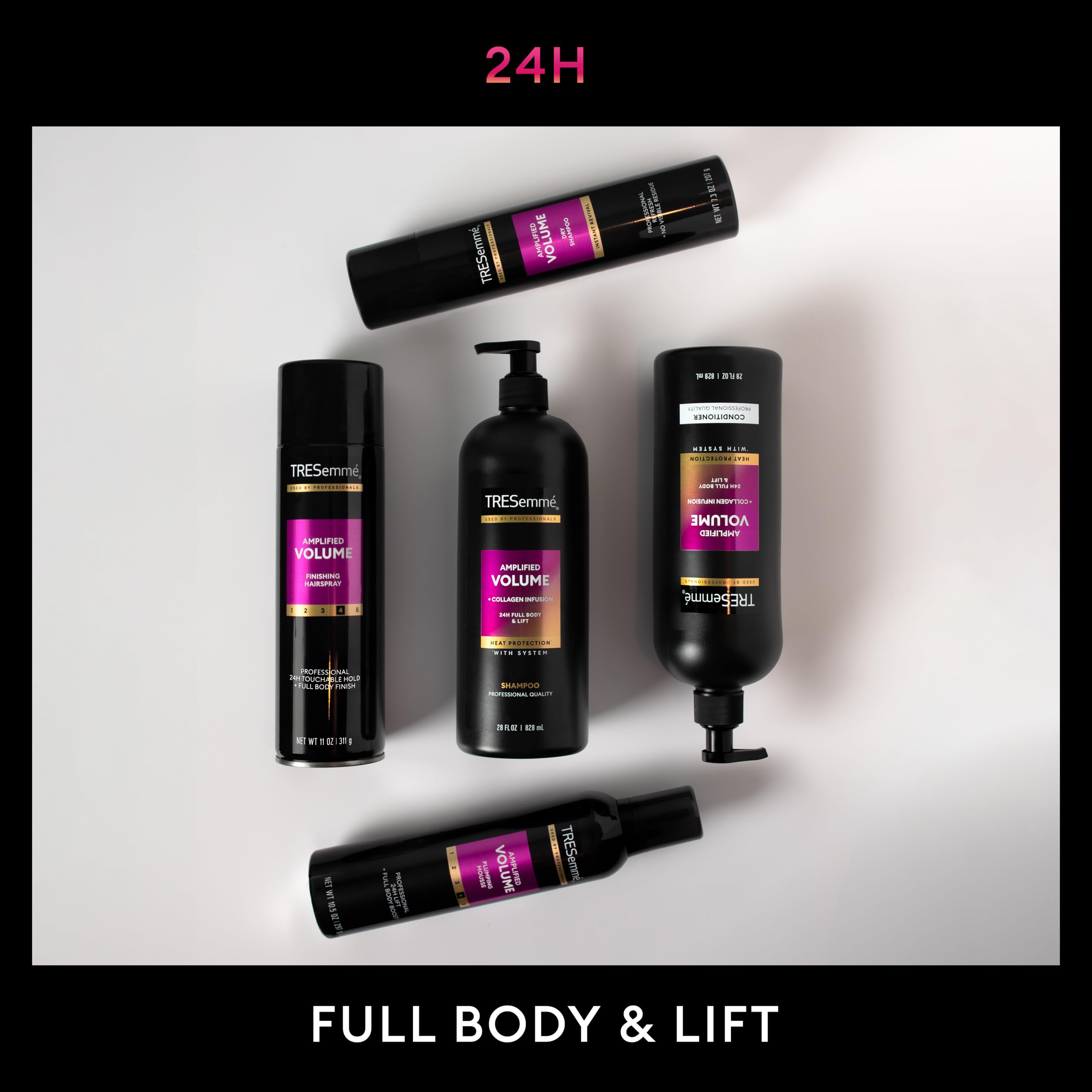 Model shows long-lasting volume from TRESemmé Plumping Mousse