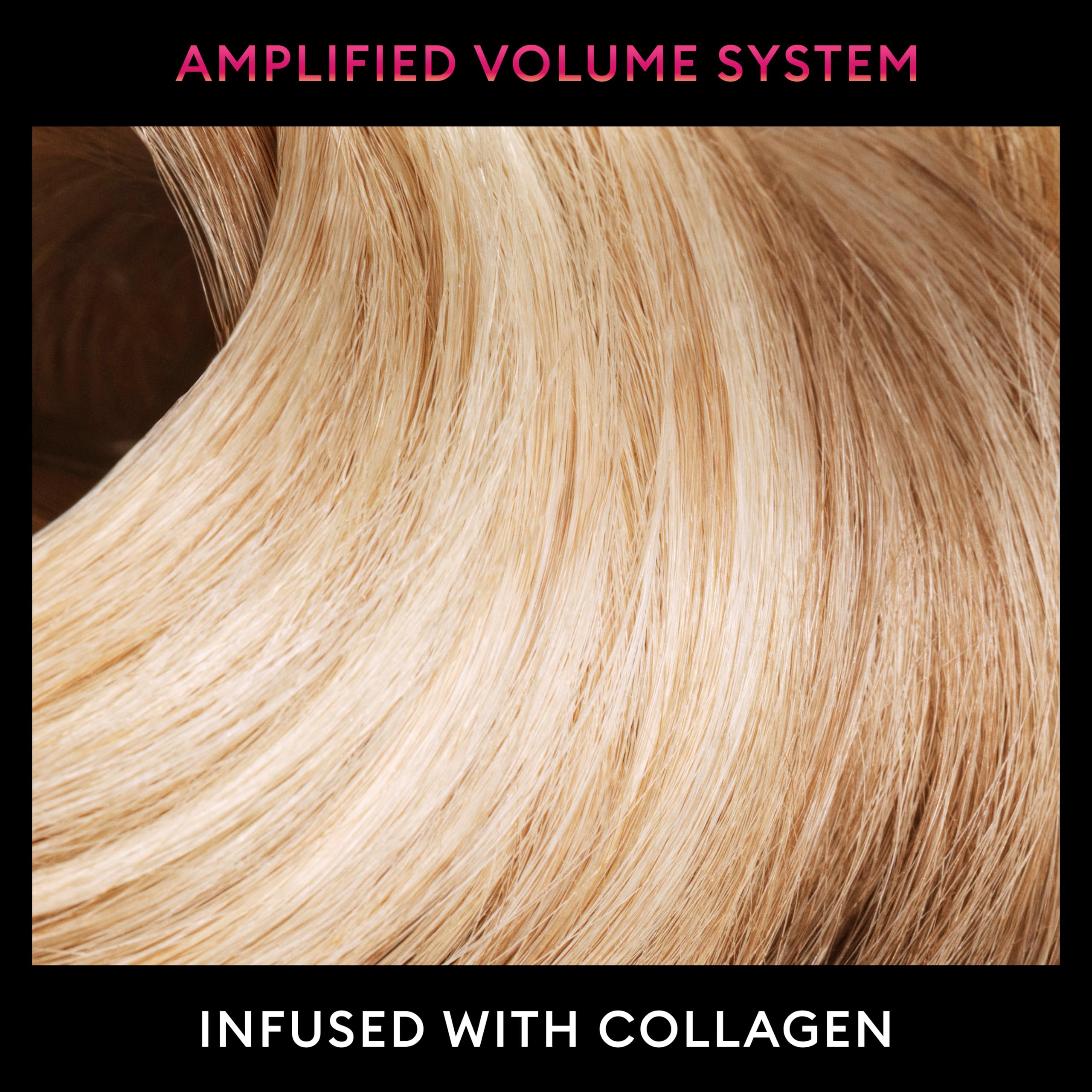 Styled TRESemmé Plumping Mousse hair with lift and bounce