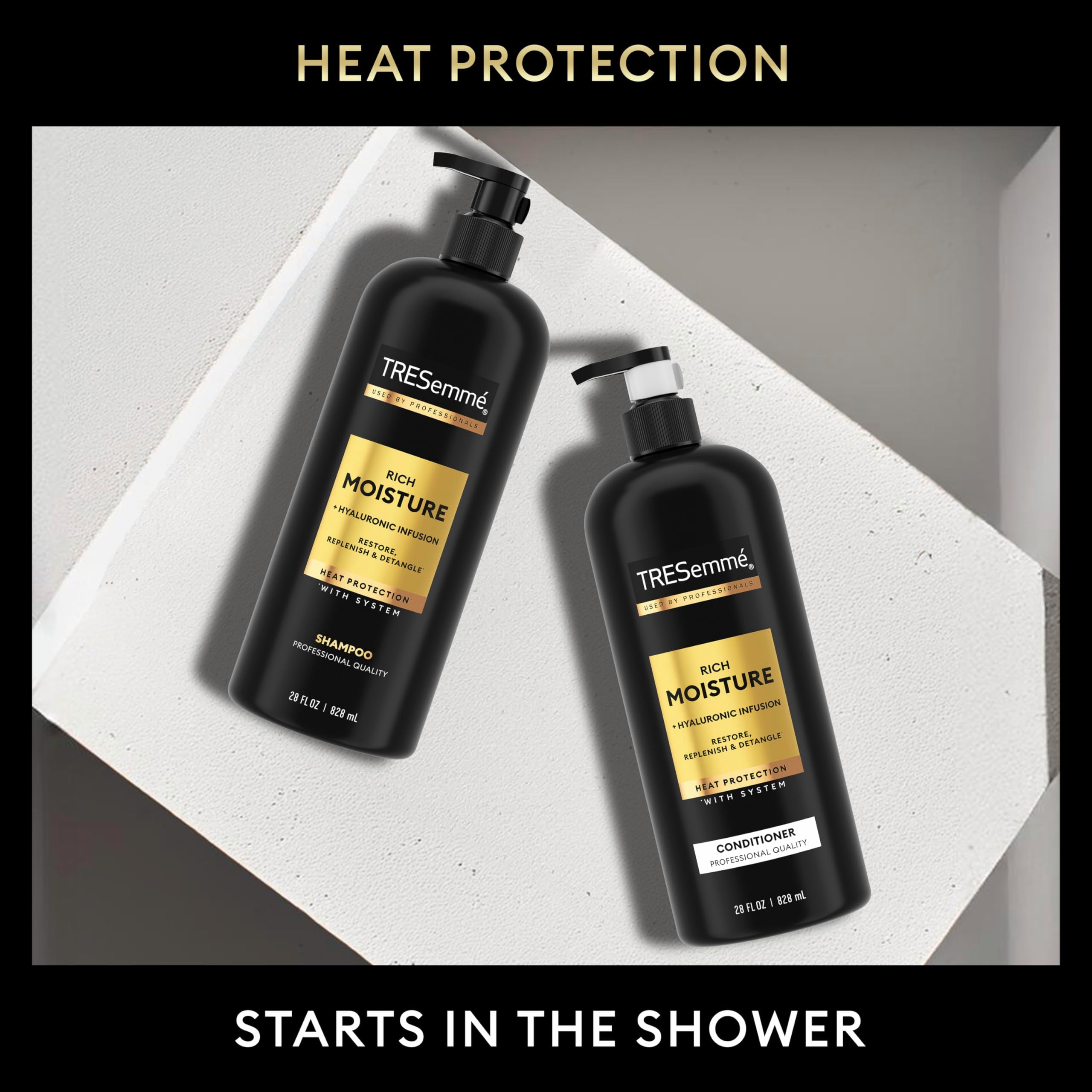 TRESemmé Protecting Heat Styling Spray bottle for heat protection up to 450 degrees