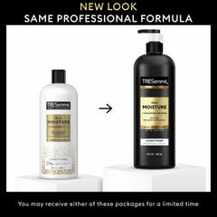 Acondicionador TRESemmé Rich Moisture enjuague con protección contra calor desde la ducha.