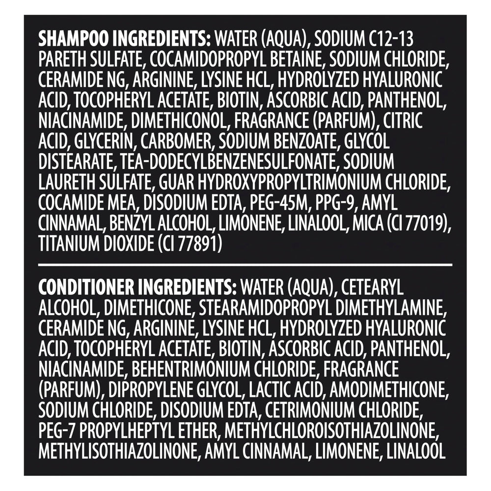 New-look packaging for TRESemmé Rich Moisture system signaling professional quality