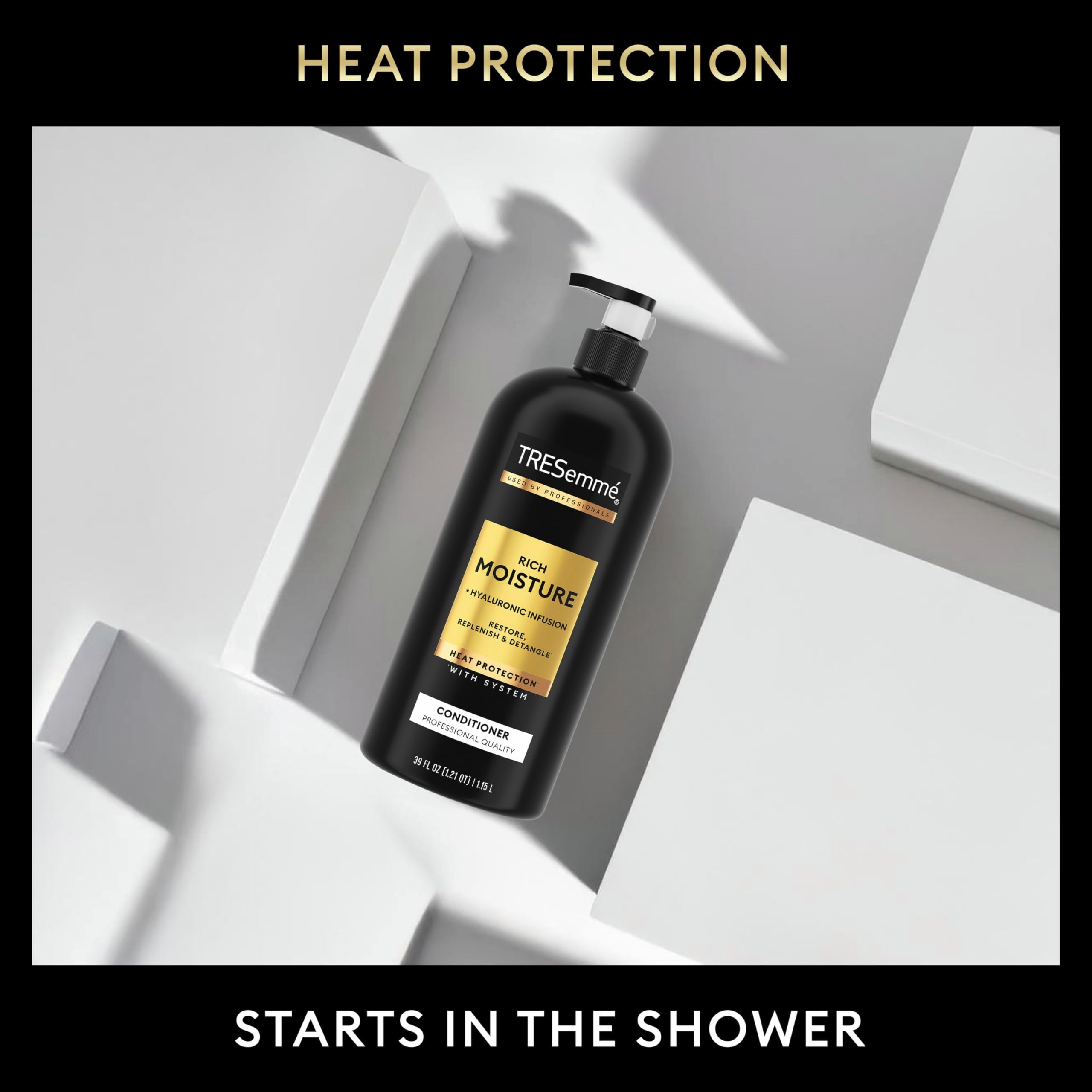Protección del calor desde la ducha para estilos más seguros.