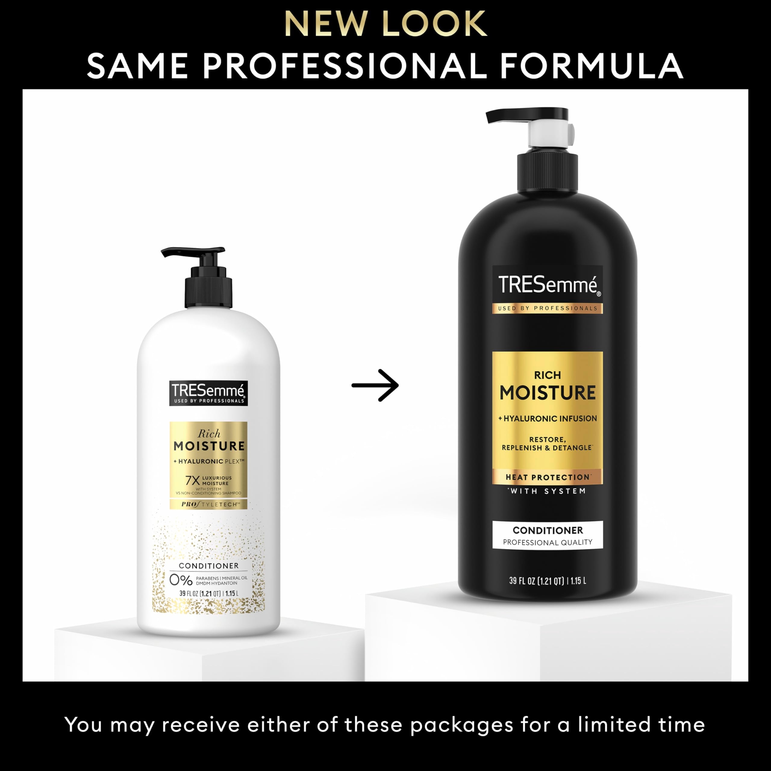 Textura cremosa de Rich Moisture, sensación suave al extender en el cabello.