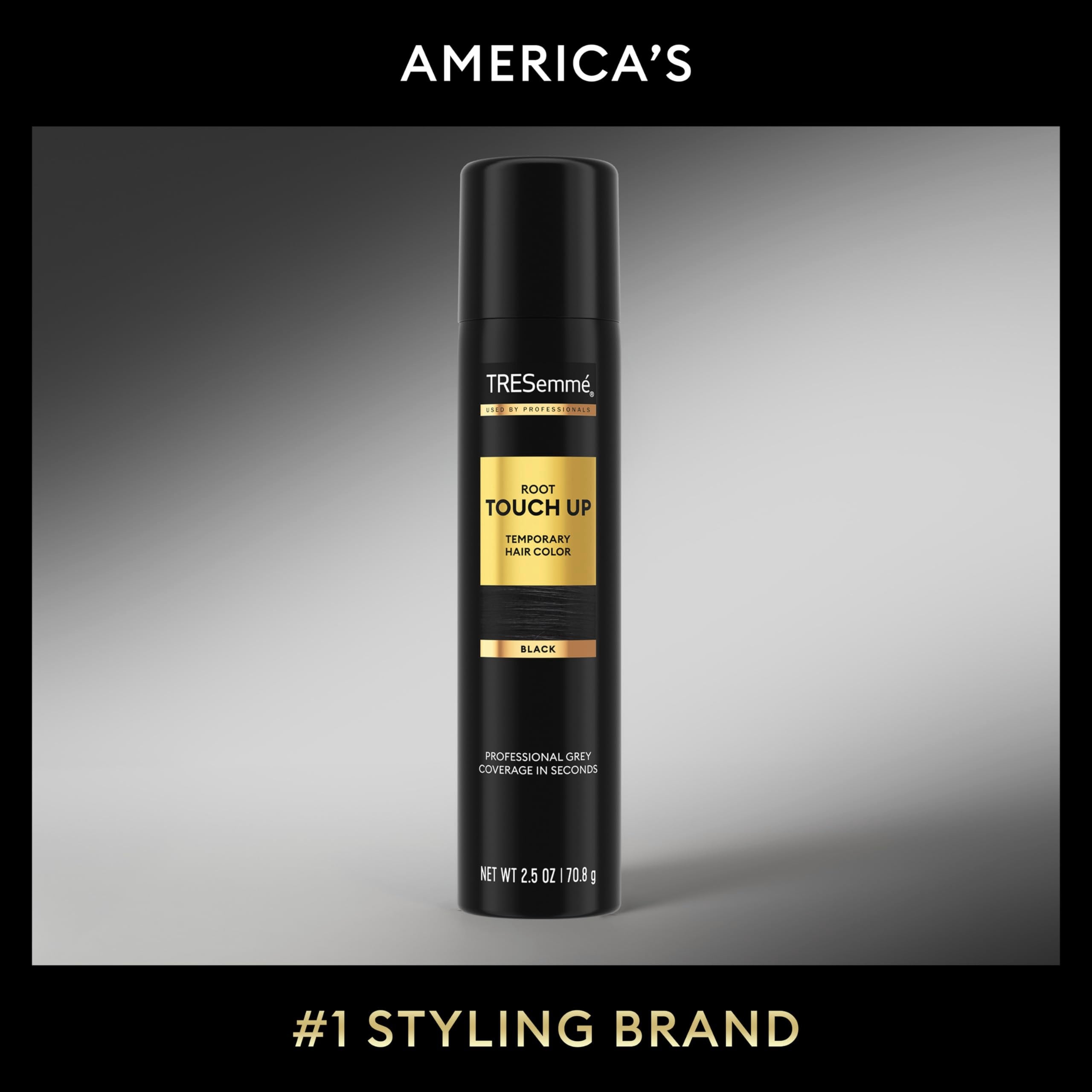 TRESemmé root touch-up spray delivers quick, seamless root blending.