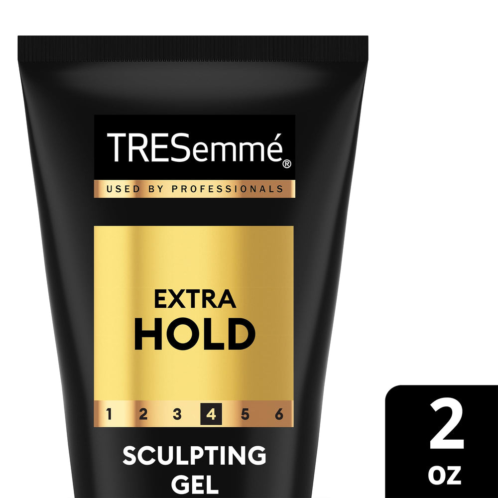 Tresemme Sculpting Gel on-shelf packaging shot emphasizes professional quality