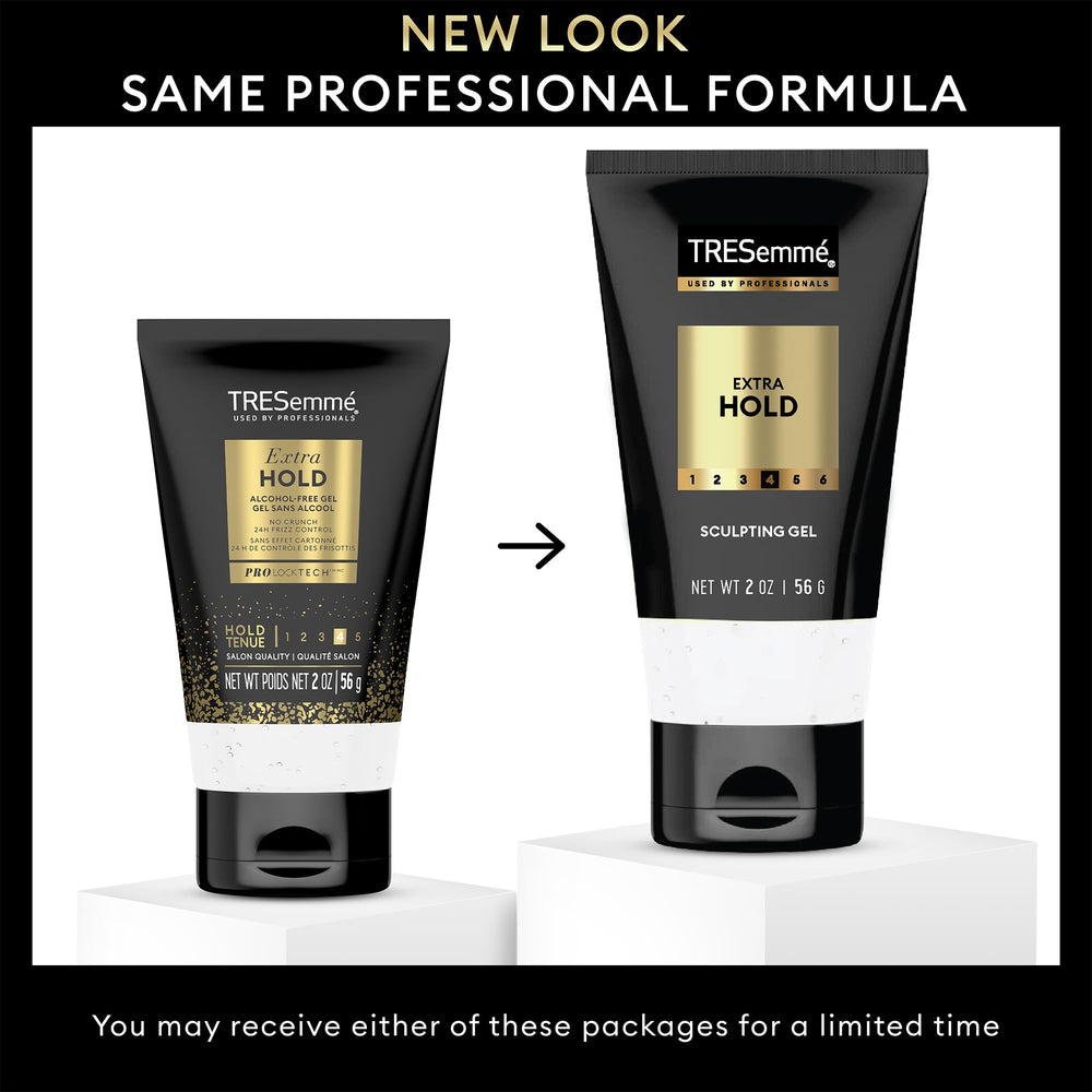 Tresemme Sculpting Gel travel pack 12-count box front communicates salon-quality hold