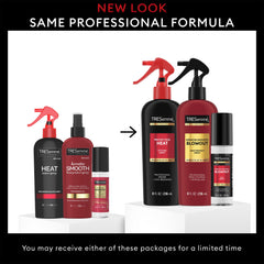 TRESemmé Silk Serum bottle adds shine with lightweight hydration.