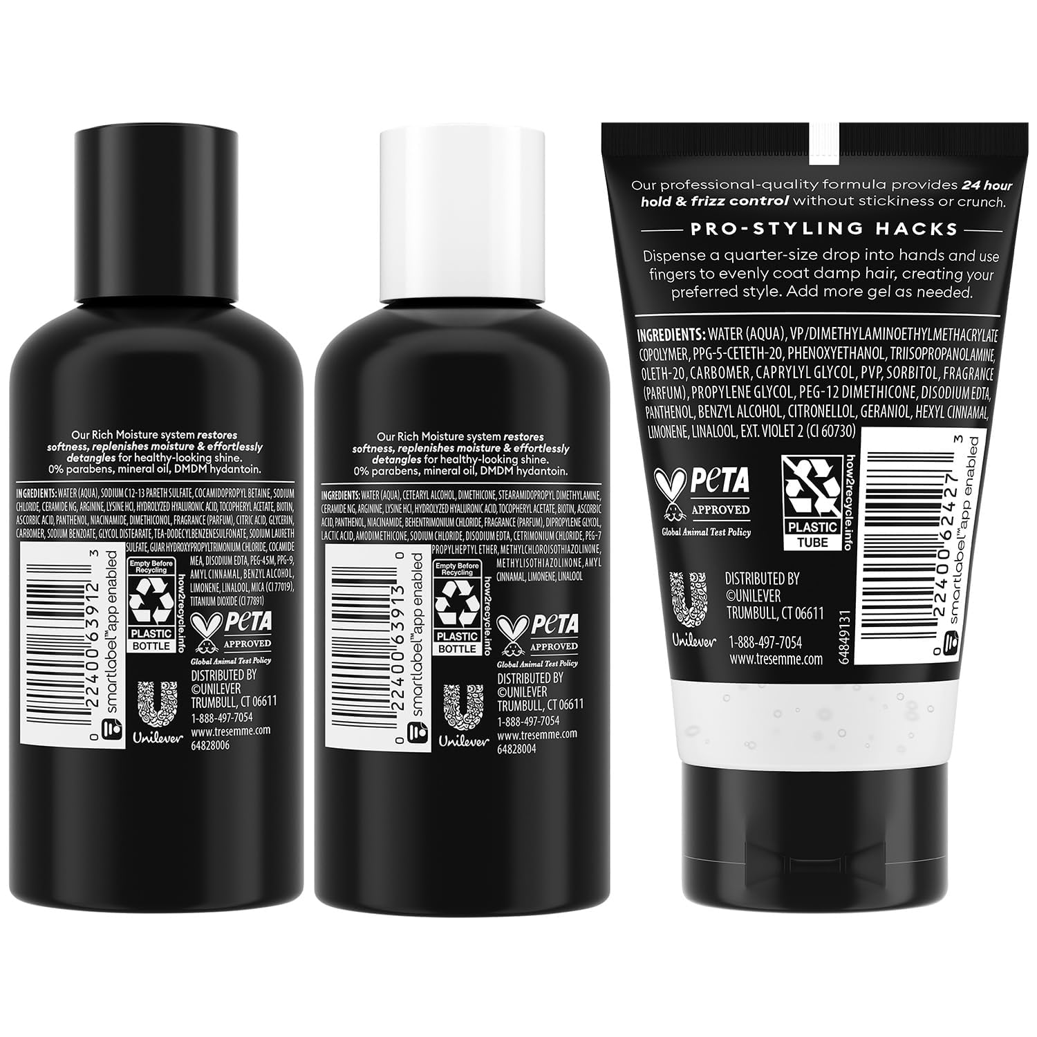 TRESemmé Travel Conditioner bottle offering detangling and hydration for trips