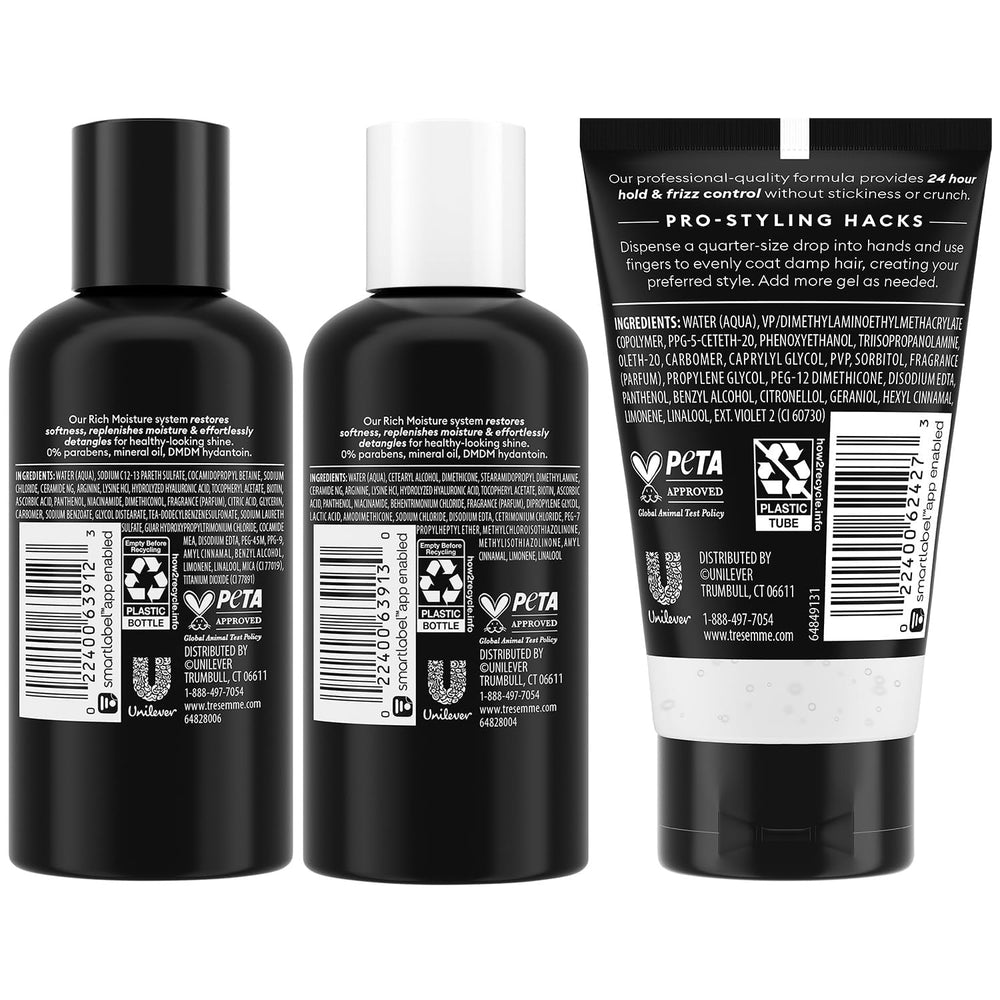 TRESemmé Travel Conditioner bottle offering detangling and hydration for trips