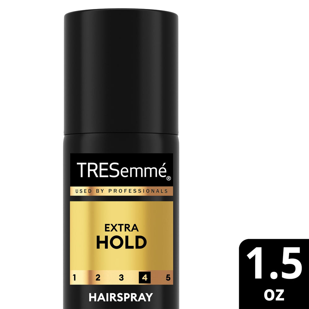 TRESemmé on-the-go use demonstrates quick hold and touch-ups.