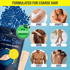 Tress Wellness 1.2 lb bikini wax beads kit ready for home use.