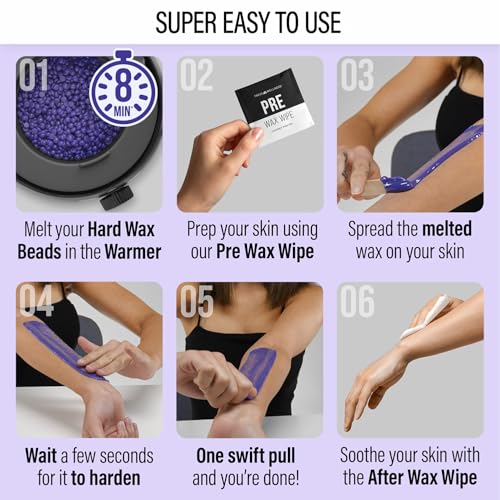 Tress Wellness after-wax wipes soothe skin post-session