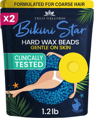 Tress Wellness bikini wax beads kit for smooth at-home waxing.