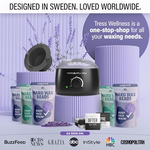Tress Wellness Brazilian-friendly wax formula gentle on sensitive skin