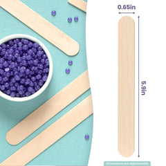Large-coverage sticks ideal for legs and arms during body waxing sessions.