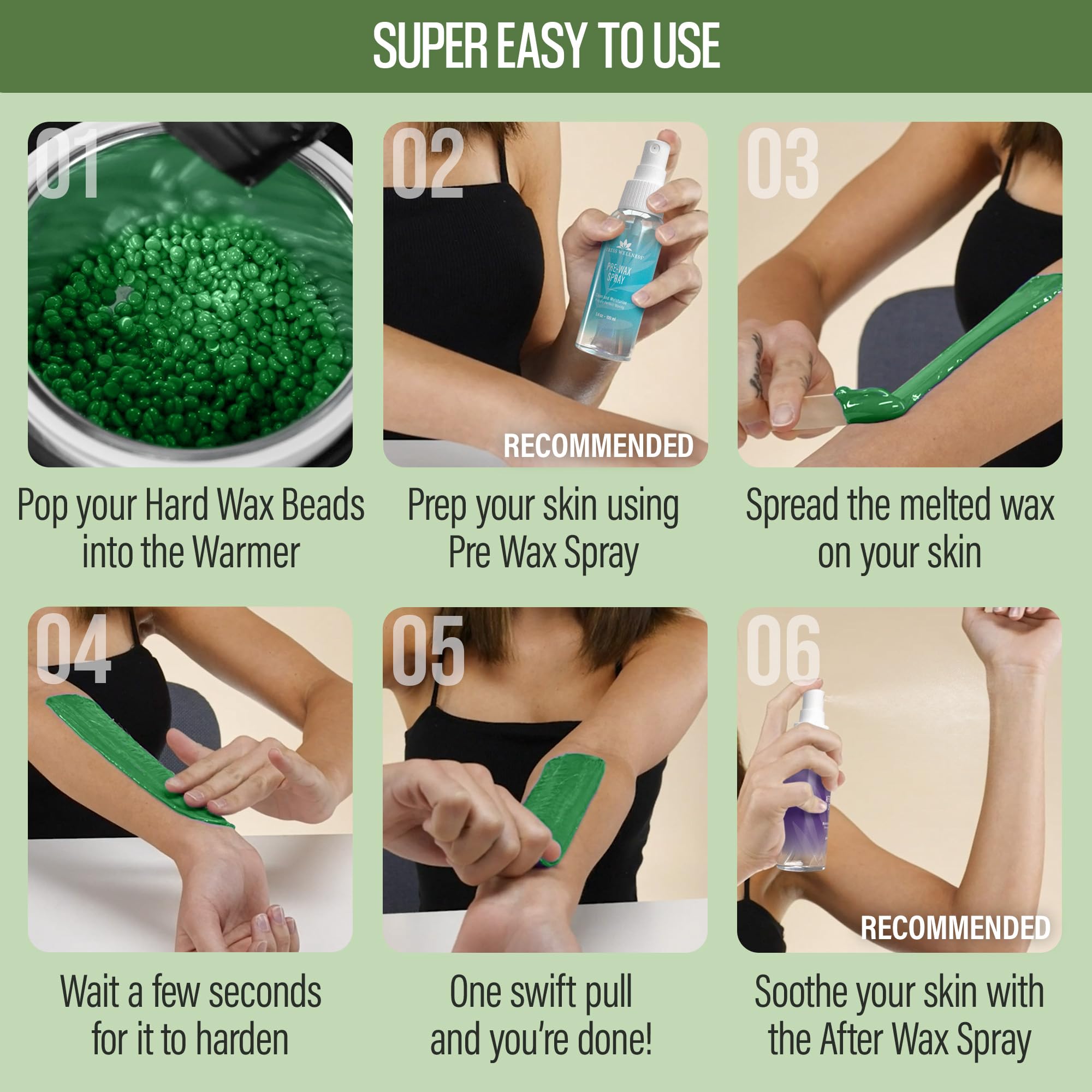 Tress Wellness cruelty-free wax beads for full-body waxing at home