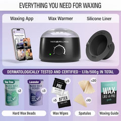 Tress Wellness hard wax bead bags for precise, gentle Brazilian waxing