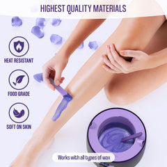 Tress Wellness large silicone application spatula for smooth, hygienic wax application
