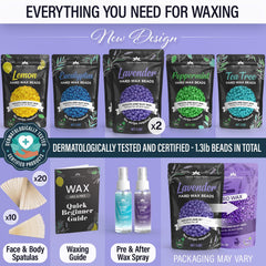 Tress Wellness pre-wax spray 3.4oz prepares skin for smoother waxing.