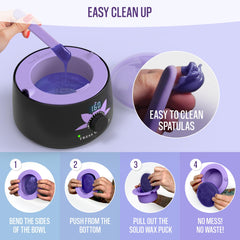 Tress Wellness small silicone application spatula for accurate wax handling