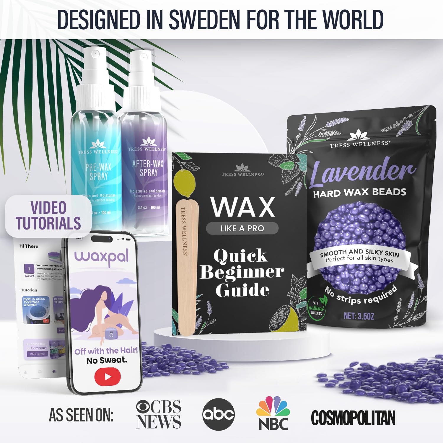 Tress Wellness multi-scent wax beads mix for varied waxing experiences.