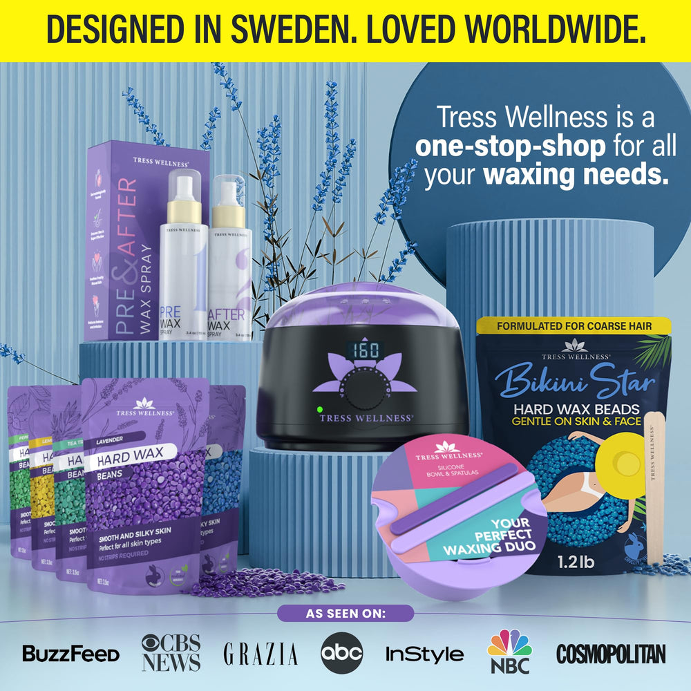 Tress Wellness waxing guide created with estheticians for beginners and pros.