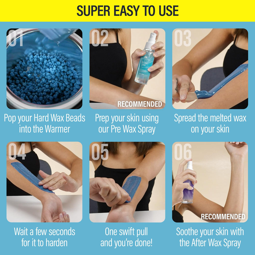 Tress Wellness wax kit includes 12 spatulas for precise application.