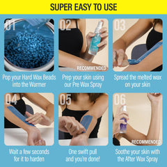 Tress Wellness wax kit includes 12 spatulas for precise application.