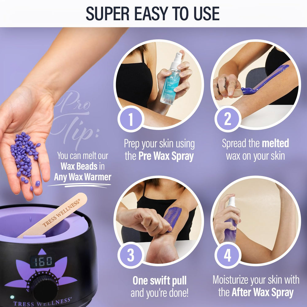 Tress Wellness wax spatulas collection for precise and hygienic at-home waxing.
