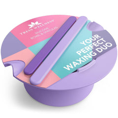 Tress Wellness purple silicone liner inside wax warmer for quick, mess-free removal