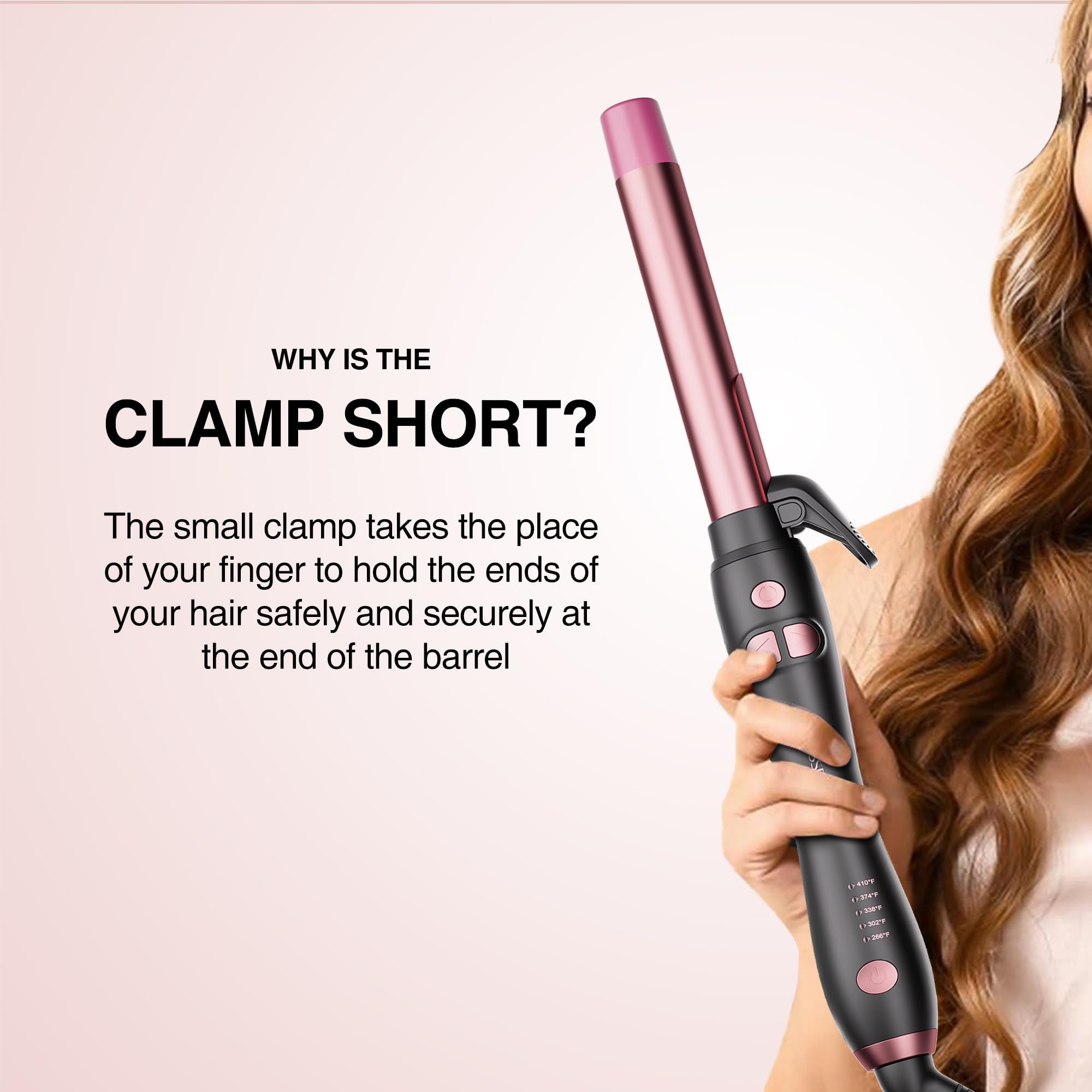 Tresses Touch rapid heat-up within 30 seconds for quick styling.