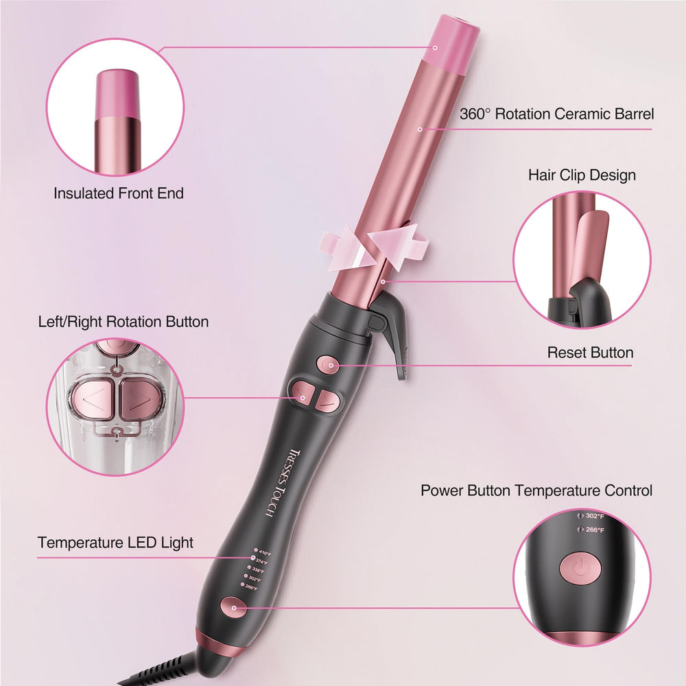 Tresses Touch five heat levels range from 266 to 410°F.