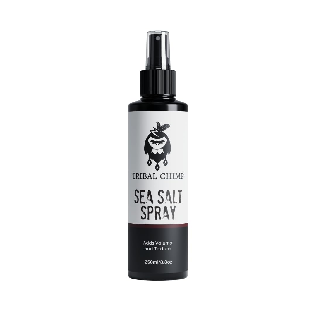 Tribal Chimp Spray de Sal Marina: botella para ondas naturales y volumen ligero.