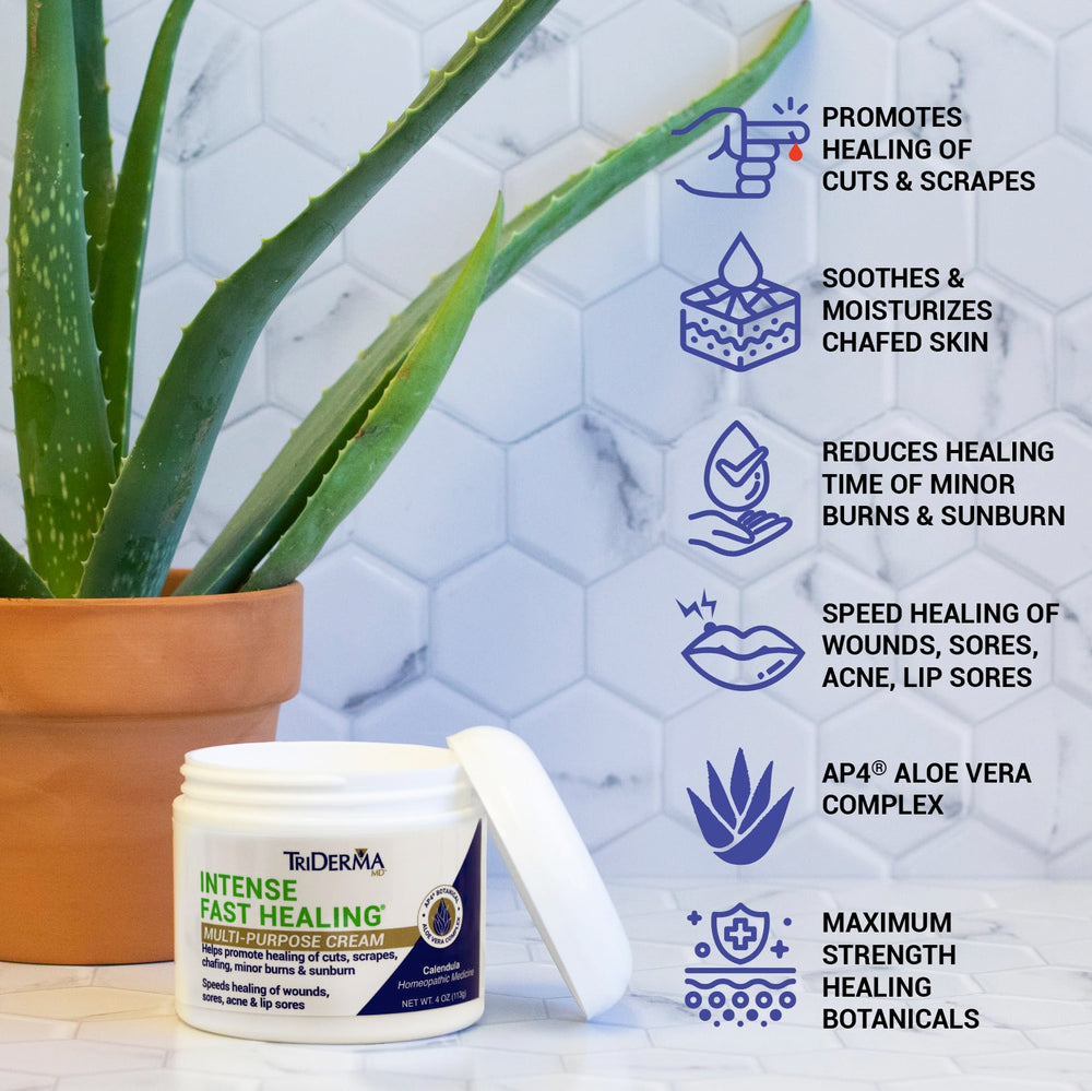TriDerma Crema Curación Intensa se aplica fácilmente con la palma.