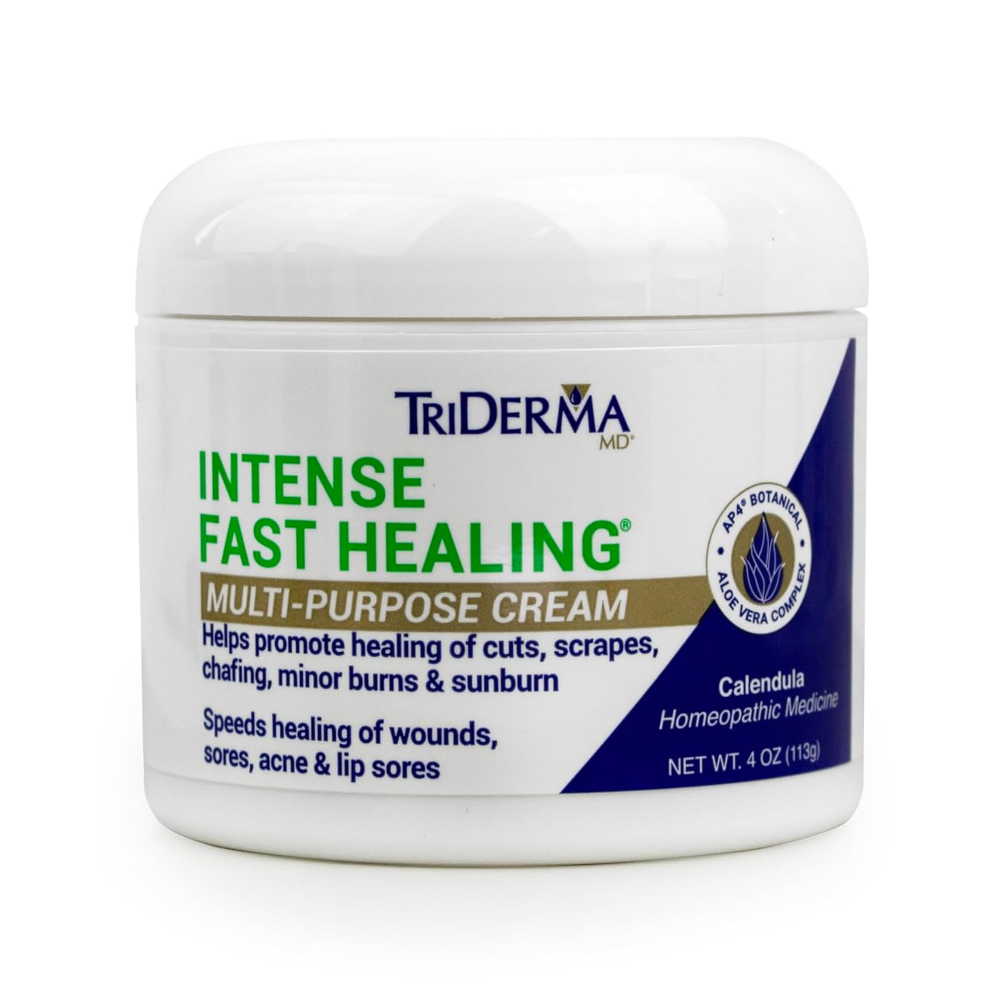 TriDerma Crema Curación Intensa: botella lista para uso diario en piel irritada.