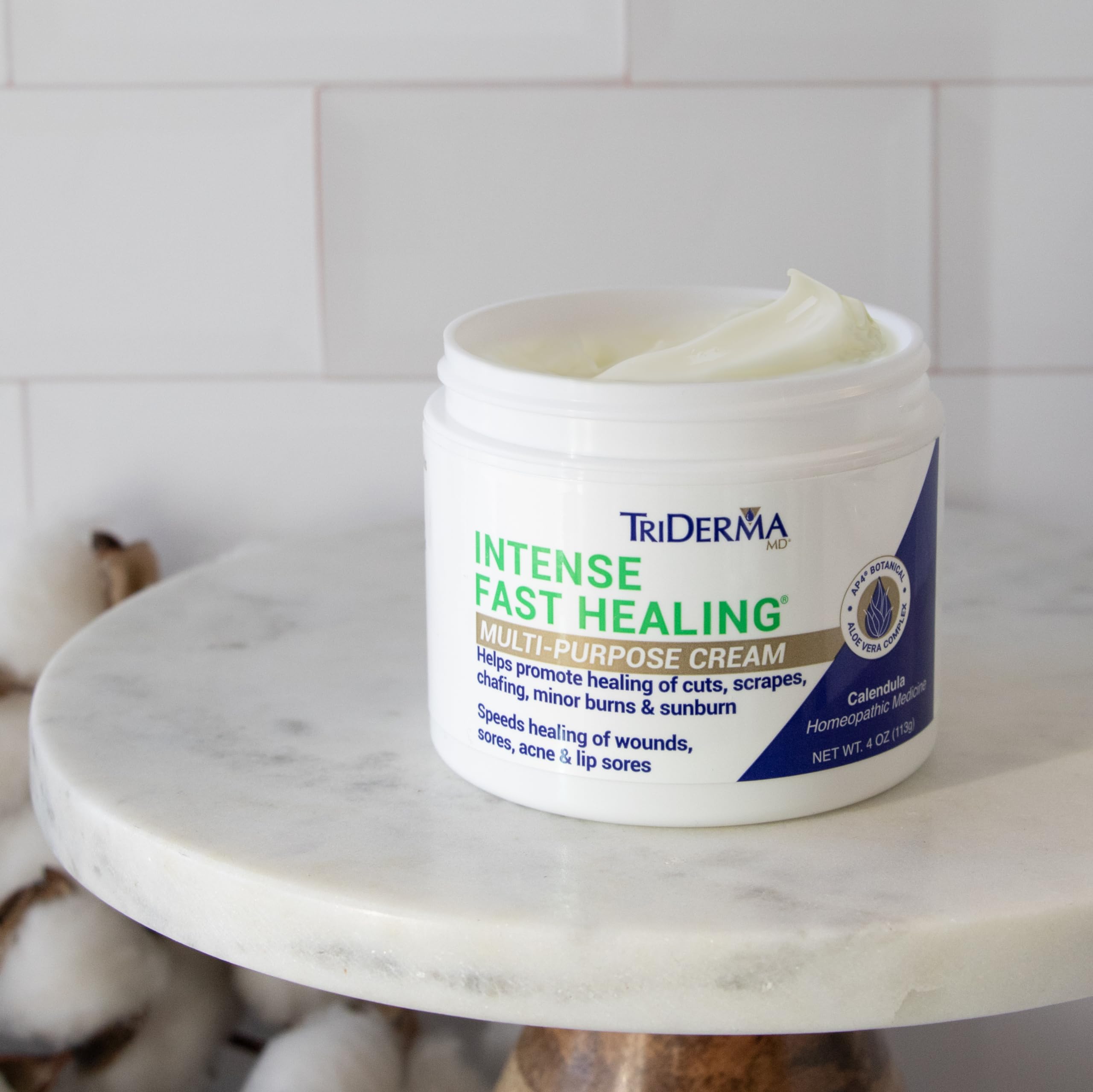 TriDerma Crema Curación Intensa alivia prurito tras tatuaje.