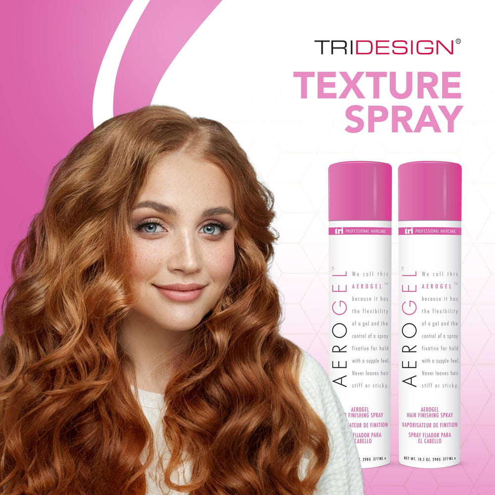 Hair after use showing lift and frizz control.