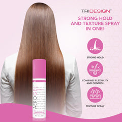 TRIDESIGN Aerogel Hairspray para rizos y lisos con control ligero