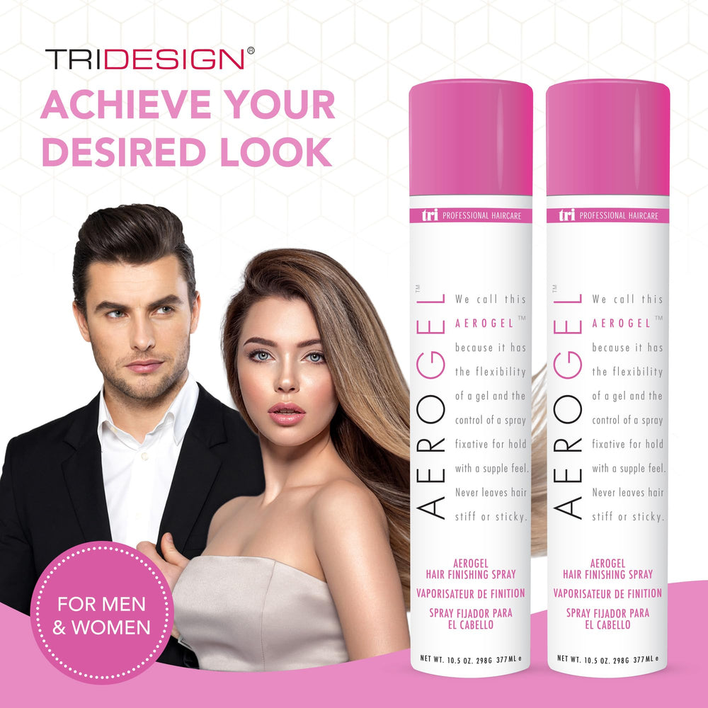TRIDESIGN Aerogel travel-pack ready for on-the-go spray.